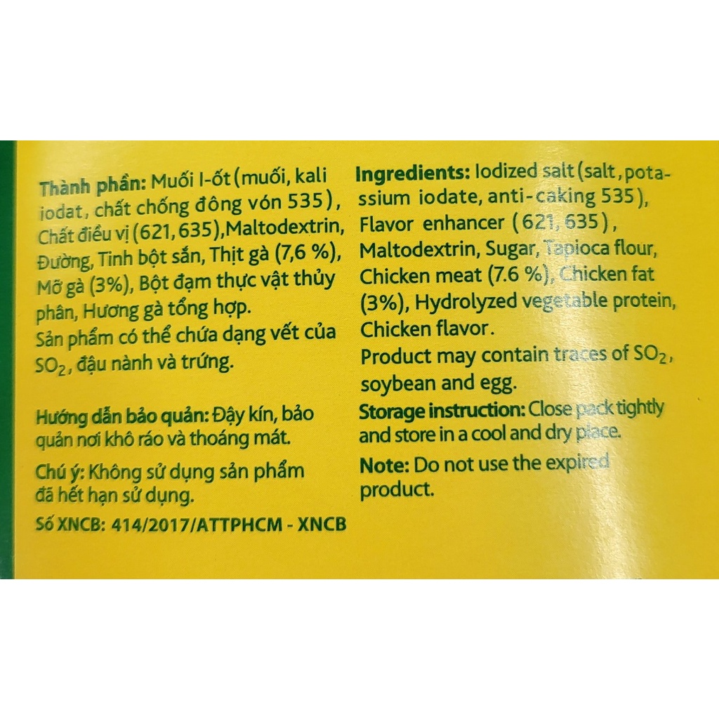 [Hộp 1 Kg] BỘT THỊT GÀ [VN] KNORR Chicken Powder