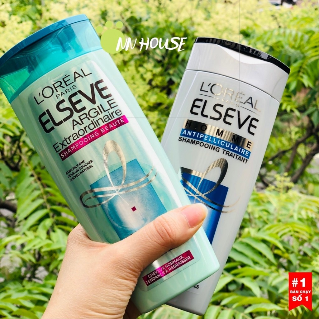 Dầu gội đầu Loreal Elseve dành cho tóc dầu,tóc bết -dầu gội dưỡng tóc, chăm sóc tóc - dầu gội cho tóc dầu bết - NN HOUSE