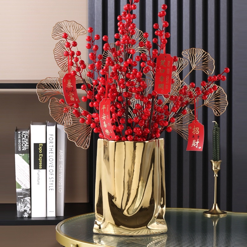 Bình Hoa Xếp Ly Trang Trí Sáng Tạo Phong Cách Bắc Âu