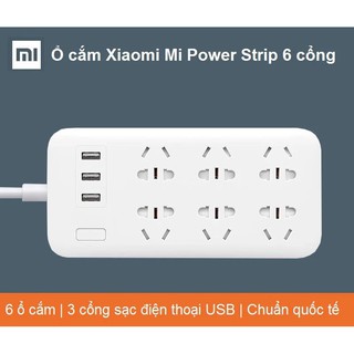 Ổ cắm Xiaomi Mi Power Strip 6 cổng 3 usb