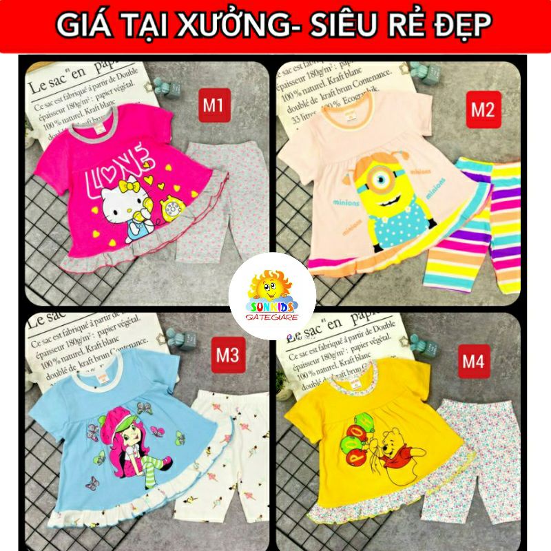 🔥TẬN GỐC🔥10KG-25KG BỘ QUẦN ÁO LỬNG BABYDOLL GSL9 BÉ GÁI SIZE NHÍ CHẤT COTTON BORIP SIÊU CƯNG