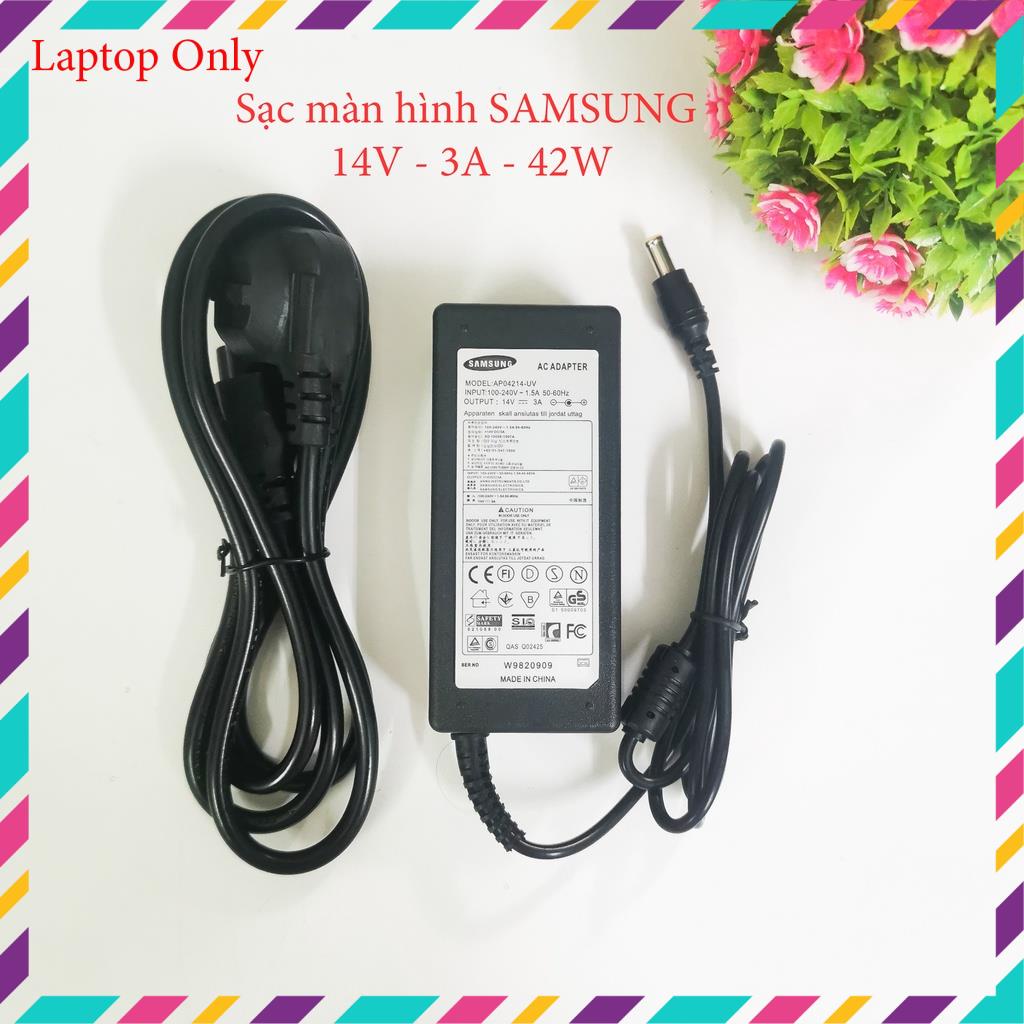Sạc màn hình, laptop SAMSUNG 14V - 3A / 19V - 3.16A adapter màn hình SAMSUNG loại tốt | BigBuy360 - bigbuy360.vn