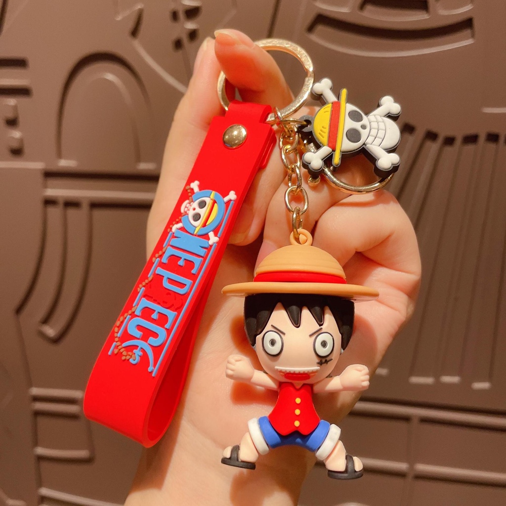 Móc khóa nhân vật hoạt hình đảo hải tặc One Piece Luffy Sandy Usopp Nami Robin Brook