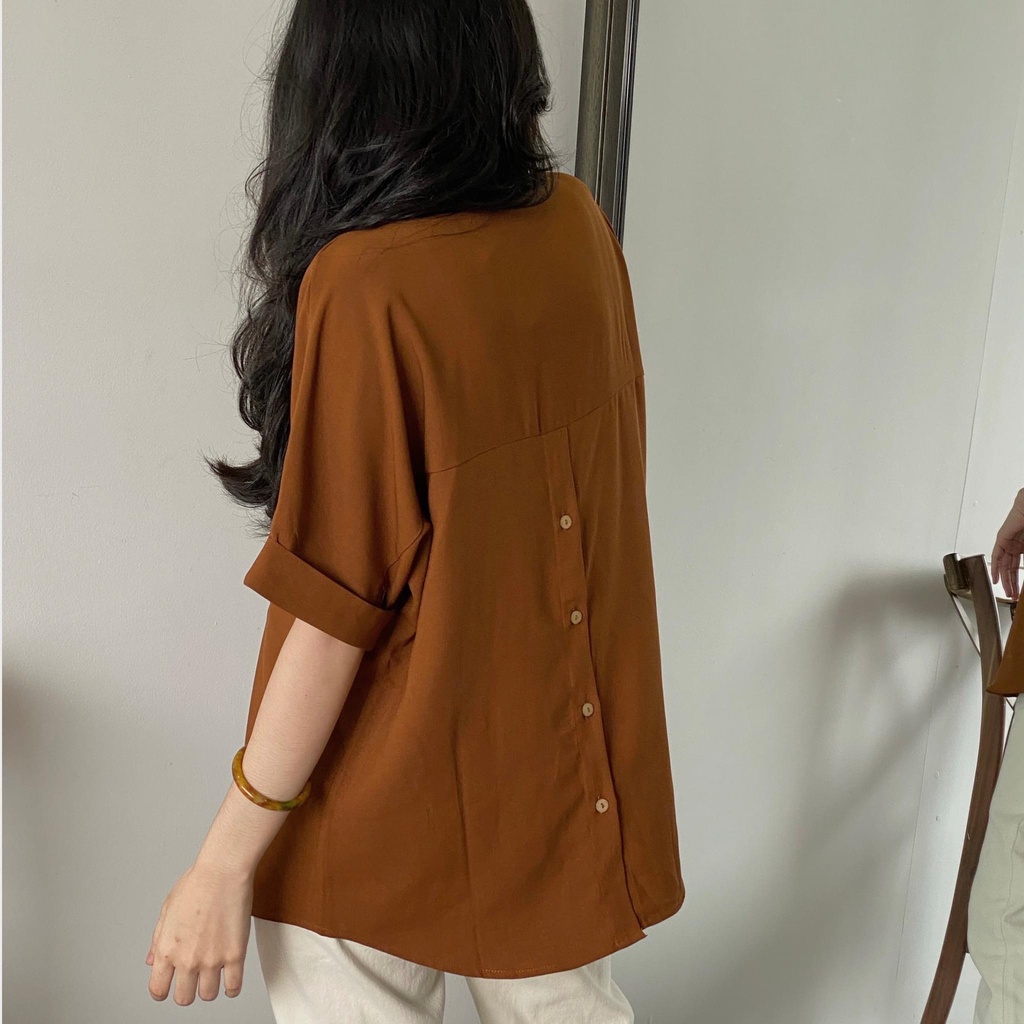 SƠ MI TAY GẬP CÚC SAU_SM500