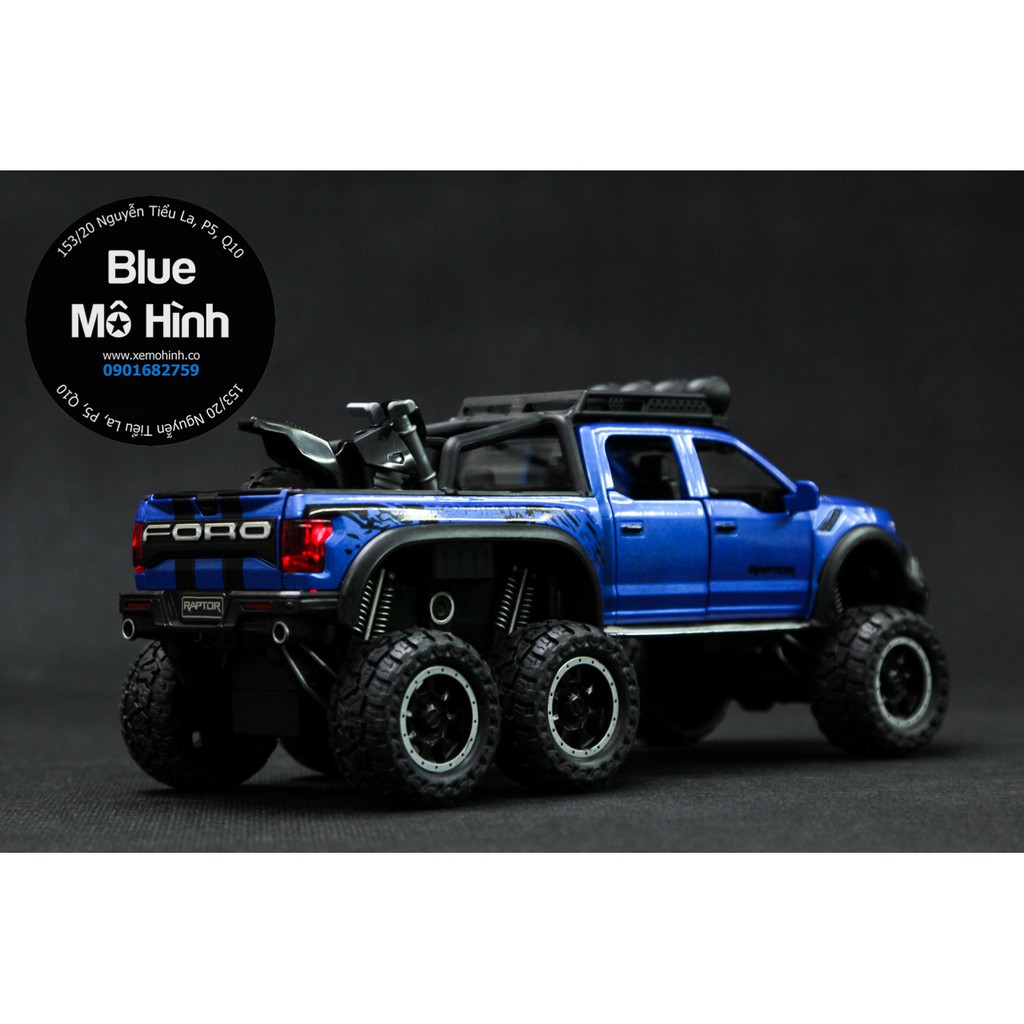 Blue mô hình | Xe mô hình Ford F150 Raptor Offroad 6 x 6 1:32 BOX