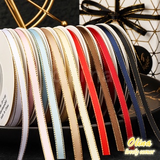 Cuộn dây ruy băng mạ vàng chất lượng cao dài 18.2cm rộng 6mm 