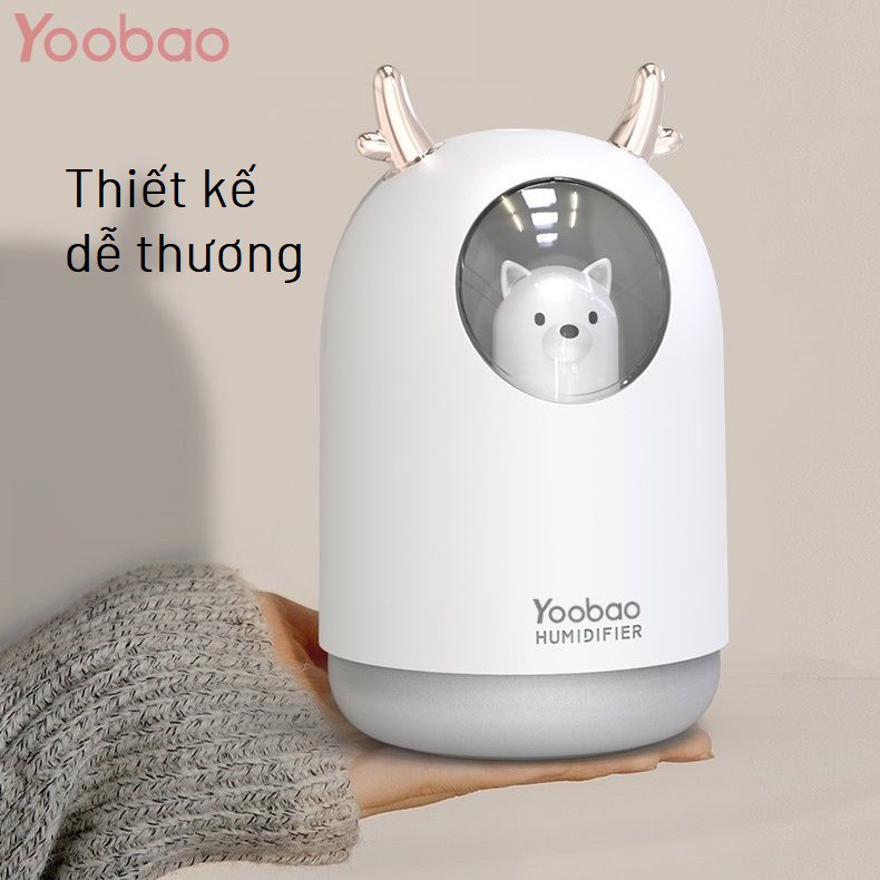 Máy Phun Sương Tạo Ẩm Kiêm Đèn Ngủ YOOBAO M106 Thiết Kế Hình Thú Siêu Dễ Thương