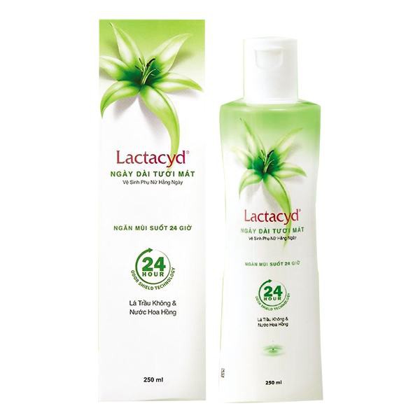 E - Dung Dịch Vệ Sinh Phụ Nữ Lactacyd Ngày Dài Tươi Mát 250Ml