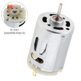 Động cơ quạt cỡ nhỏ R380 6V-24V DC 24000RPM bằng thép không gỉ dành cho máy sấy tóc tại nhà