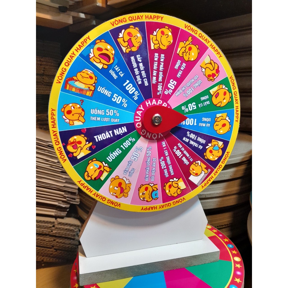 VÒ̀NG QUAY BIA RƯỢU - Size 25cm _ trụ đứng 36cm