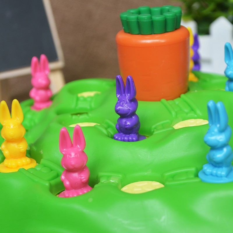 Rabbit Cross Country Bộ đồ chơi lắp ghép hình thỏ/cà rốt vui nhộn dành cho trẻ em