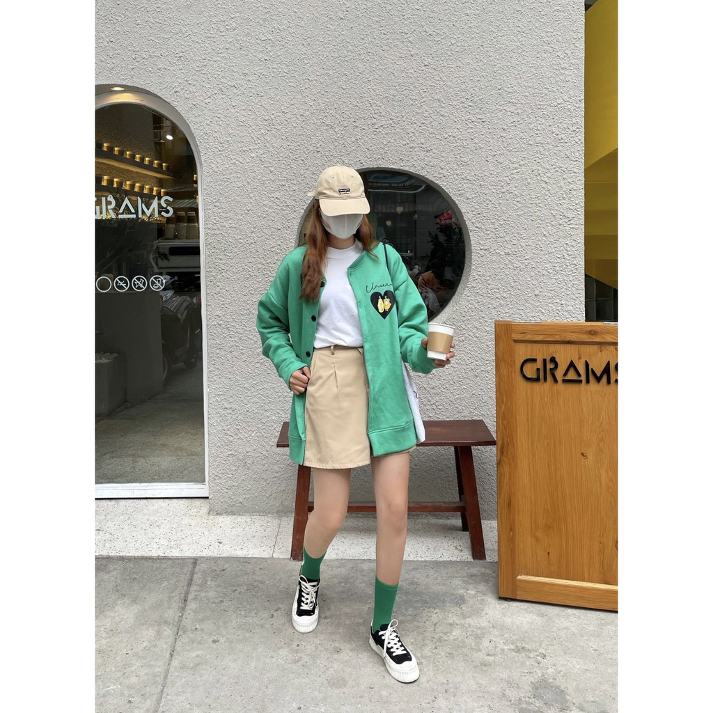 Áo Jacket Fool's Game 2021 SỮA DỨA - [màu xanh lá] | BigBuy360 - bigbuy360.vn