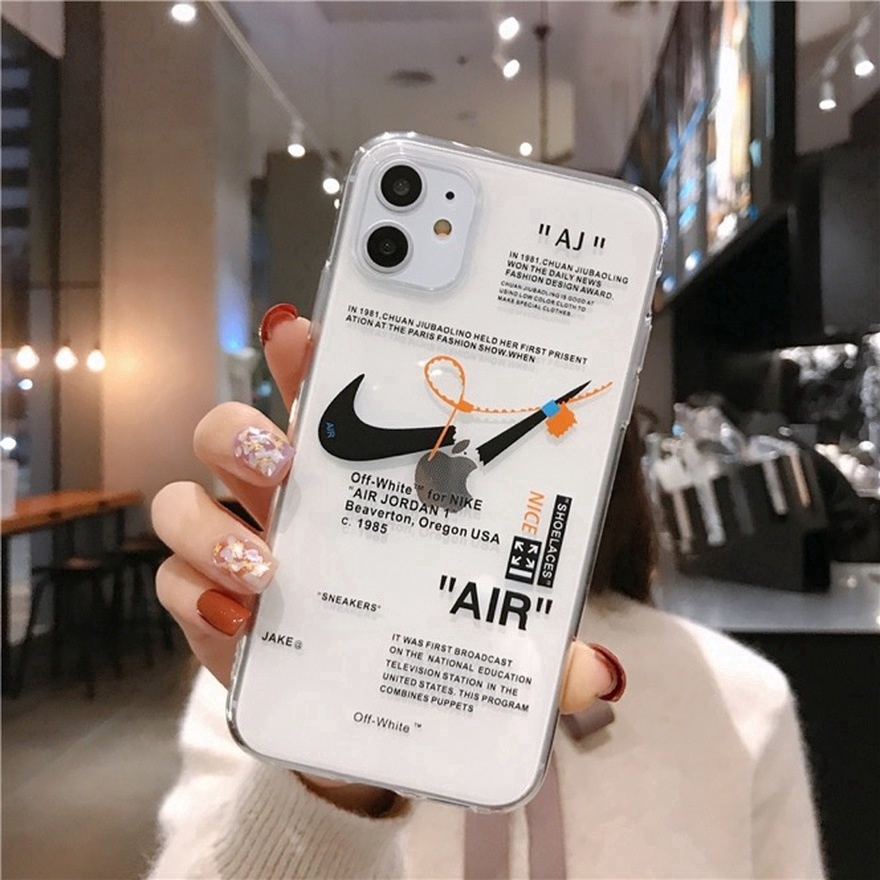 Ốp điện thoại mềm trong suốt in logo NIKE chống sốc cho IPHONE 12 11 PRO MAX SE2020 X XS MAX XR 8 7 6 6S PLUS
