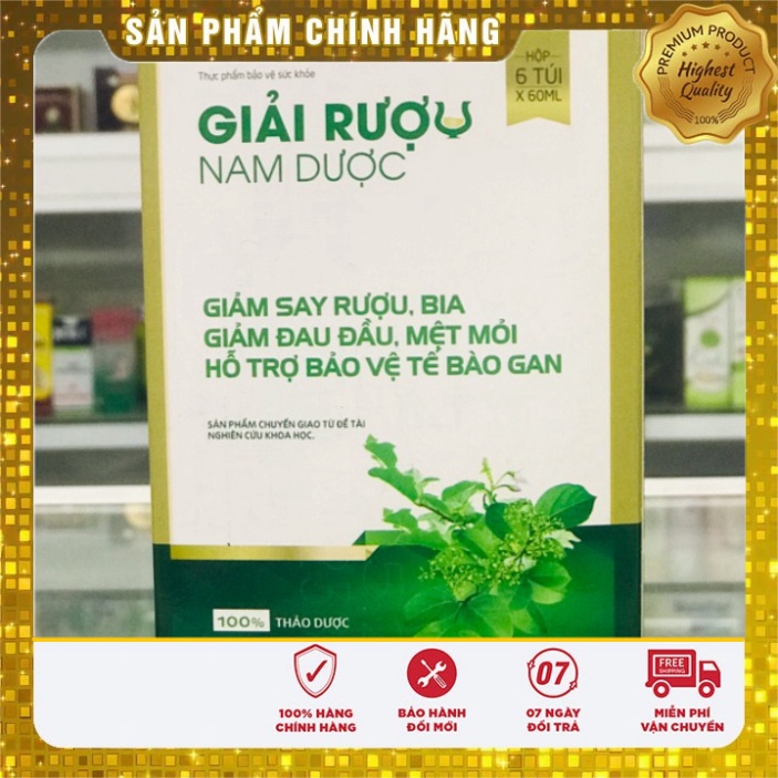 [Chính hãng] Giải rượu nam dược gói 60ml