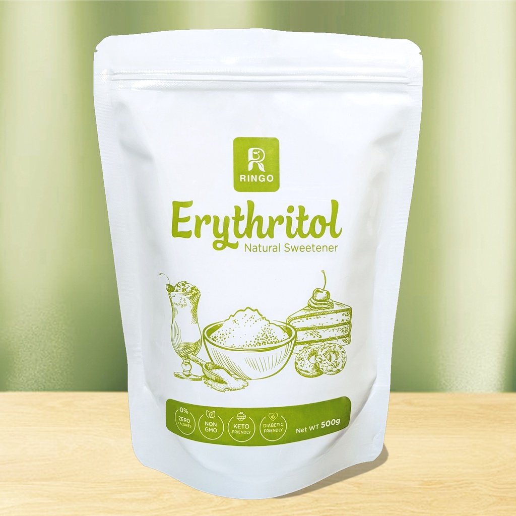Đường ăn kiêng Erythritol | RINGO | 500G Dành Cho Người Ăn Keto/Tiểu Đường/DAS