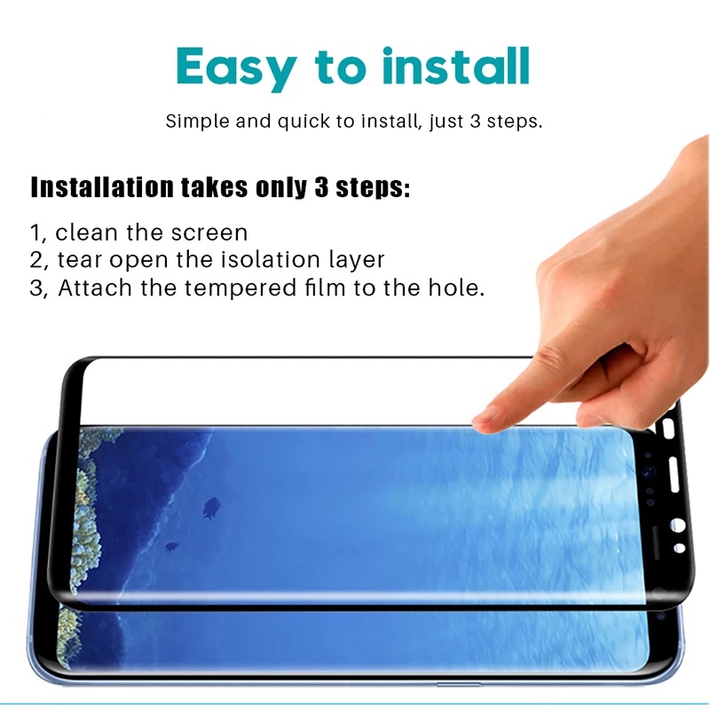 Kính cường lực bảo vệ toàn màn hình cho Samsung S10 S20 S21 S22 Note 10 20 Ultra Note 10 9 8