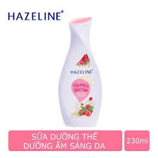 Sữa Dưỡng Thể Hazeline Dưỡng Trắng Da yến mạch dâu tằm