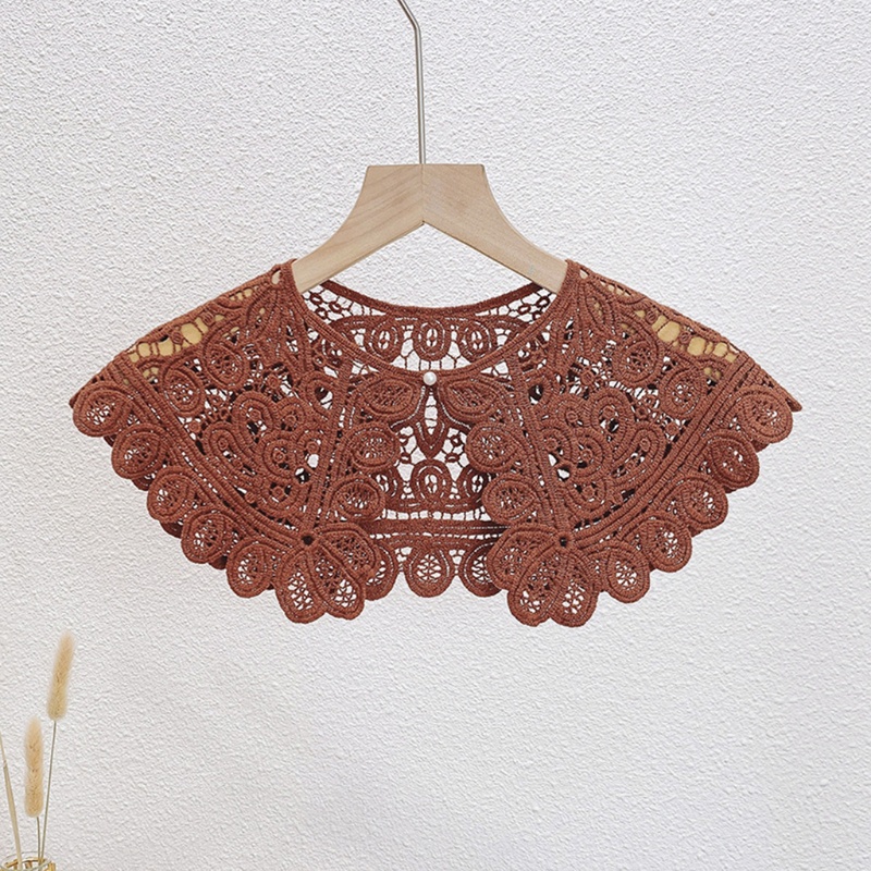 Cổ áo sơ mi giả bằng cotton phối ren đính ngọc trai nhiều màu thời trang mùa hè cho nữ
 | BigBuy360 - bigbuy360.vn