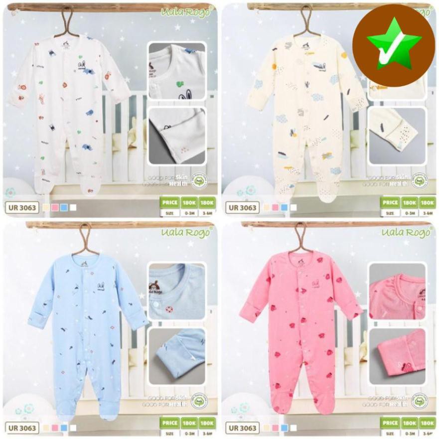 Body dài liền tay liền chân petit họa tiết 2 UALA ROGO 3063 - Uala Rogo