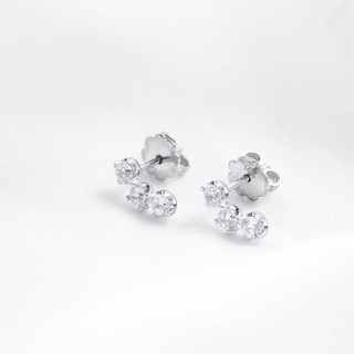 Bông tai vàng trắng DOJI 14K 0819E-LAL455
