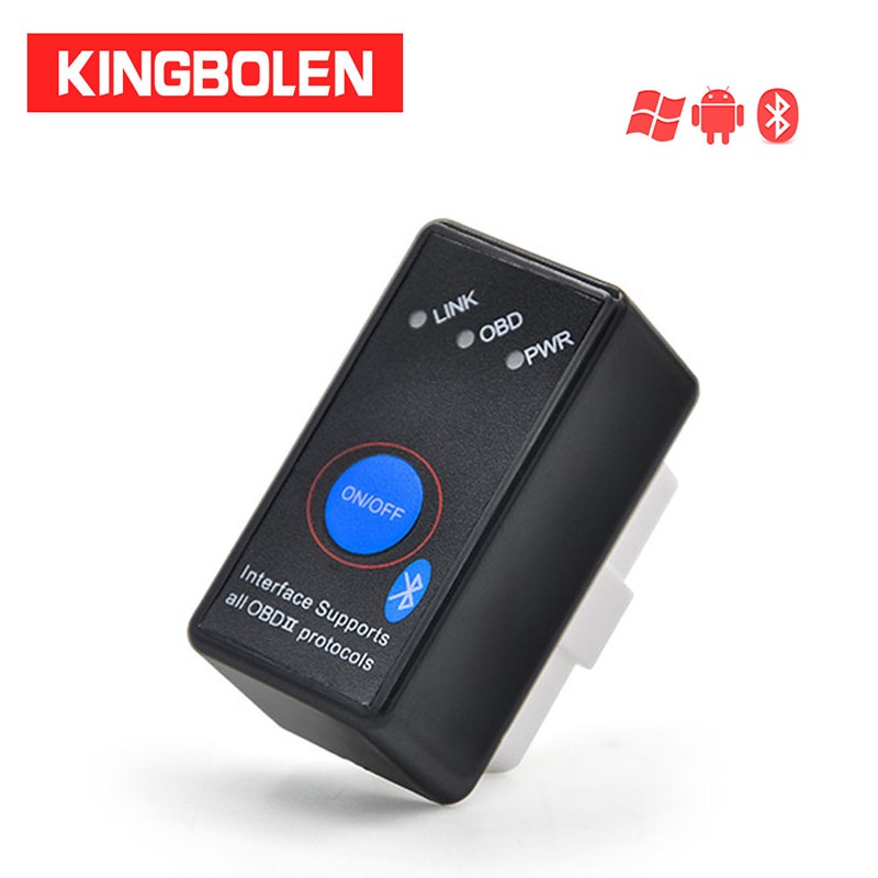 Máy quét chẩn đoán ELM327 V2.1 Super Mini Bluetooth OBD2 Công tắc nguồn Android Symbian Windows ELM 