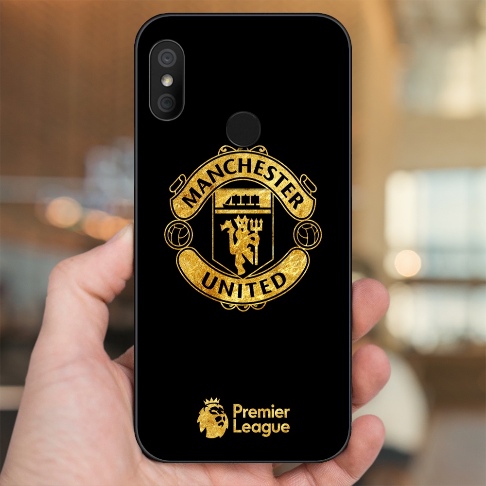 Ốp lưng Xiaomi Redmi 6 Pro, Mi A2 Lite viền đen in hình MU Manchester United