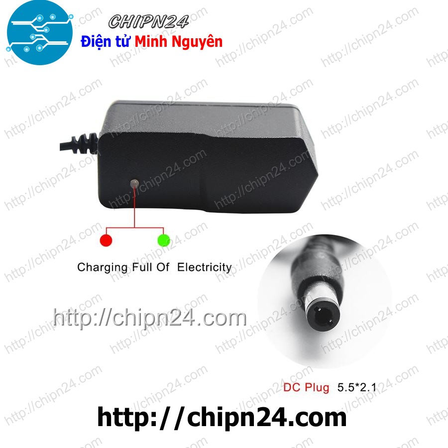 [2 CÁI] Nguồn Adapter Sạc 4.2V1A có đèn báo đầy