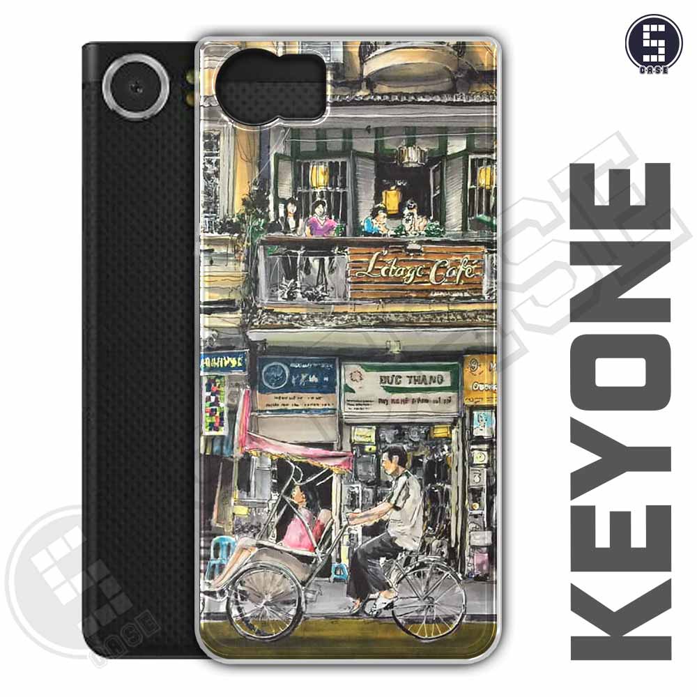 Ốp điện thoại Blackberry KeyOne, BB Key1 Dẻo Chống Shock Nhiều Mẫu Tuyển Tập 13 Phố Cổ Sơn Dầu A701-CL13