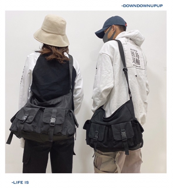 Túi chéo 4 hộp ulzzang unisex siêu chất hiphop