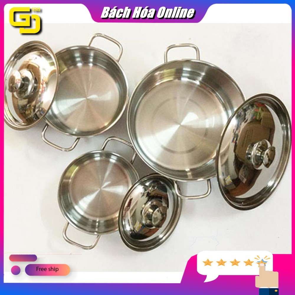 Bộ nồi inox 3 đáy Sharp