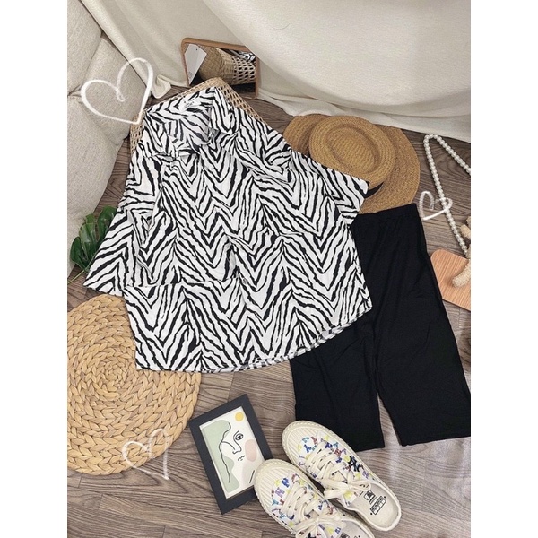 ÁO SƠMI BEO ( CÓ BÁN LẺ QUẦN NGỐ PHỐI SET ) | BigBuy360 - bigbuy360.vn