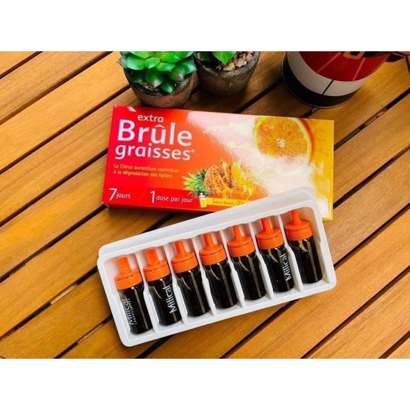 Detox Milical Extra Brule Graisses 7 ống  vị cam dứa siêu ngon