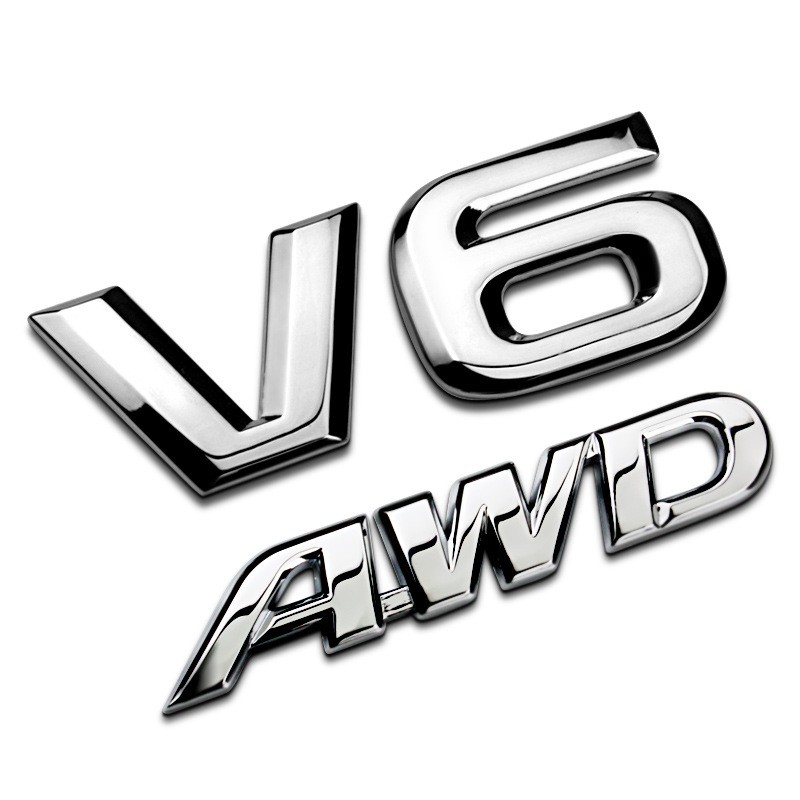 Tem 3d Chữ AWD Dán Xe ô Tô (mẫu 1) MS-89