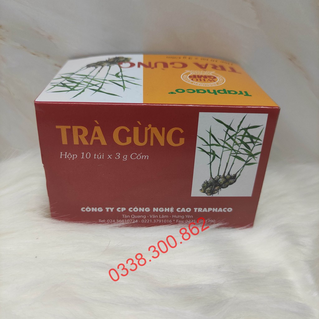 Trà gừng Traphaco hộp 10 túi