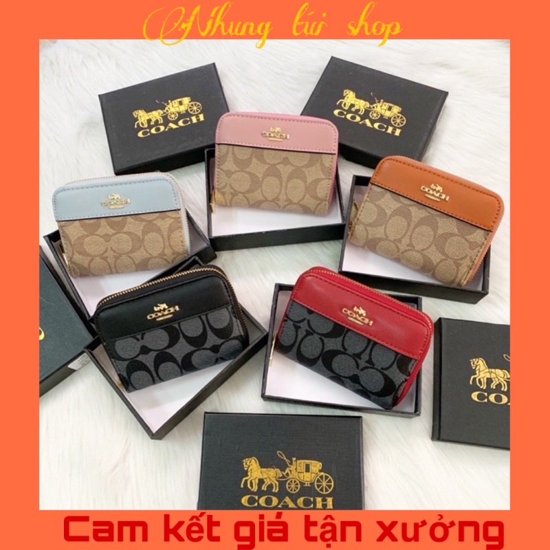 ví coachh dài và mini nhỏ gọn fullbox