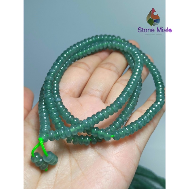 Chuỗi đeo tay JadeA lam ngoc hoa bay trong đẹp siêu Vip