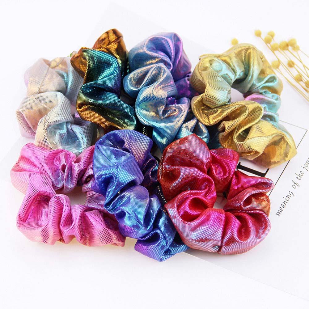 QQMALL Set 5 Dây Buộc Tóc Màu Sắc Ngẫu Nhiên Thanh Lịch Cho Nữ