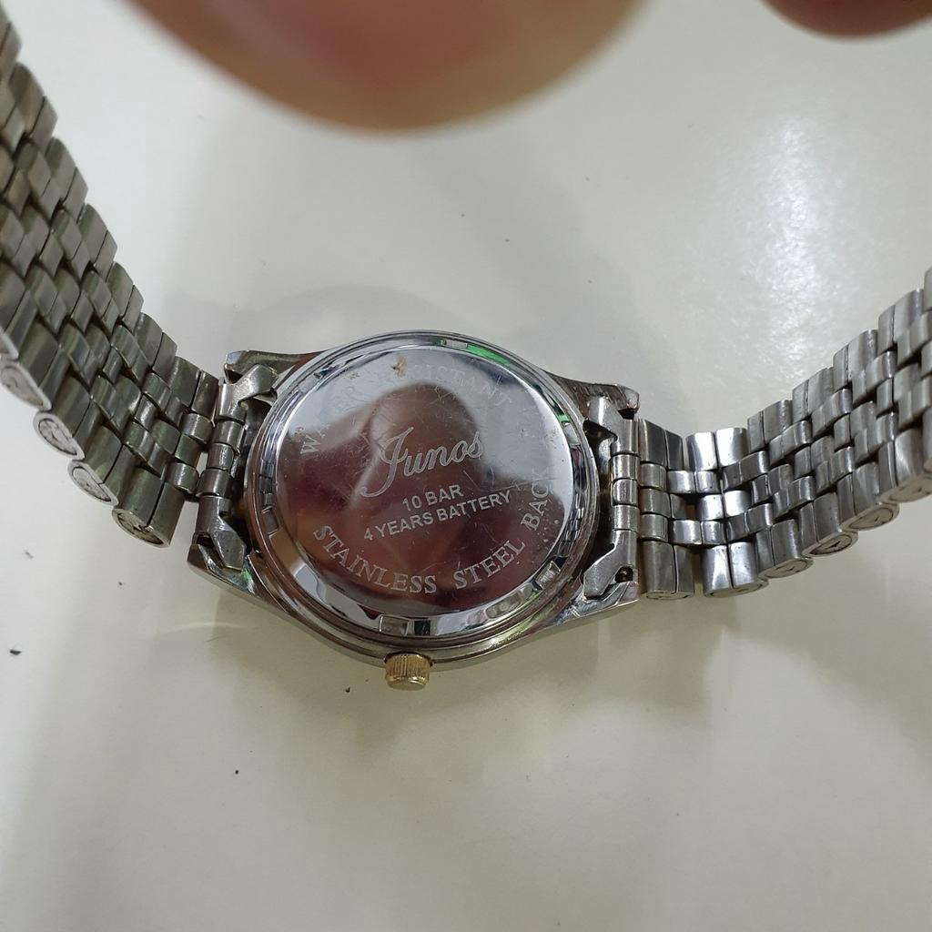 Đồng hồ nam tay nhỏ tay vừa Junos demi vàng second hand si Nhật