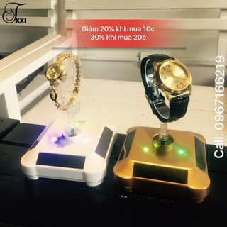 đế xoay trưng bày đồng hồ có led