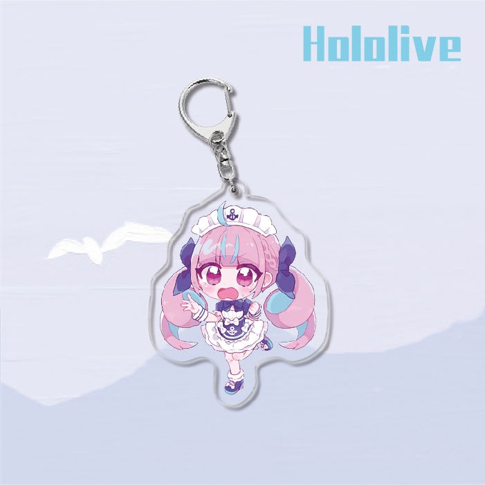 ( Mica trong acrylic ) Móc khóa IN HÌNH Hololive ver MÁ HỒNG xinh xắn anime chibi game xinh xắn quà tặng độc đáo