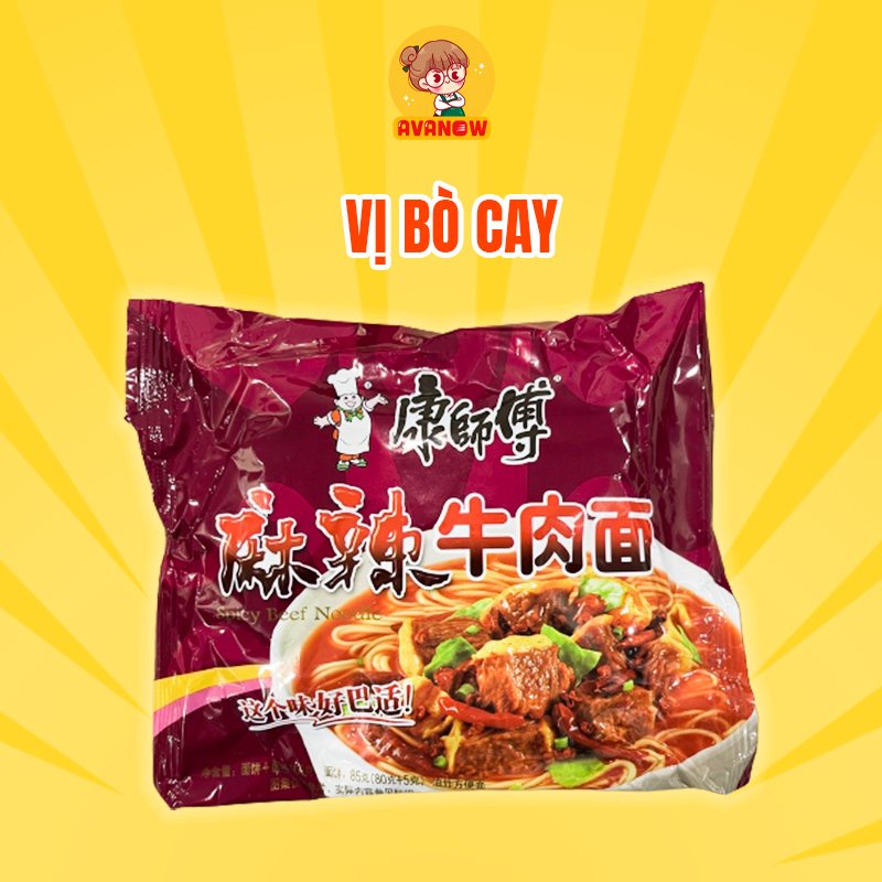 Mì tôm hiệu thầy Khang 110g 🍣 Avanow 🍣 đồ ăn vặt ngon | BigBuy360 - bigbuy360.vn