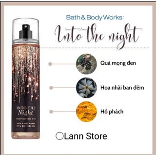 Xịt thơm toàn thân bath&bodyworks into the night