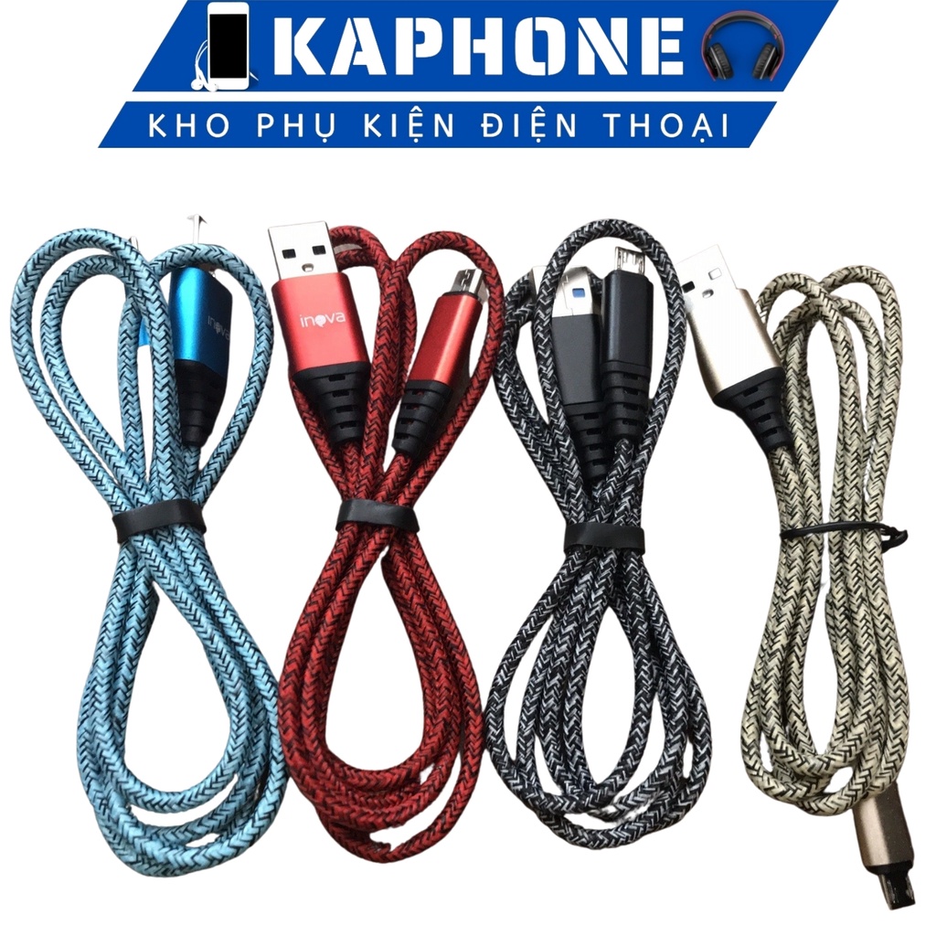 [FULL BOX] Cáp Dù Sạc Nhanh 2.5A Dài 1m Chân Type C, Chân Sạc Micro, Iphone, Vỏ Bọc Dù Không Nóng Máy | BigBuy360 - bigbuy360.vn