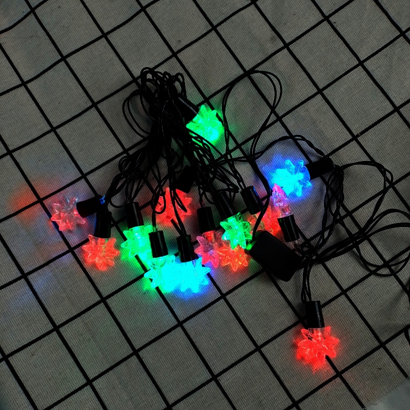 Dây đèn led đổi màu ngôi sao 7 cánh-dây đen 4m nhiều màu siêu đẹp mẫu mới 2022