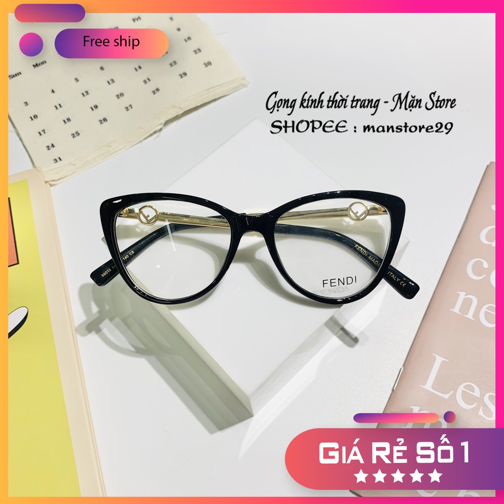 Gọn kính mắt mèo ⚡𝑭𝑹𝑬𝑬𝑺𝑯𝑰𝑷⚡ kiểu dáng mới lạ chất liệu nhựa dẻo Siêu hot 2021 lắp cận 0-6 độ | BigBuy360 - bigbuy360.vn