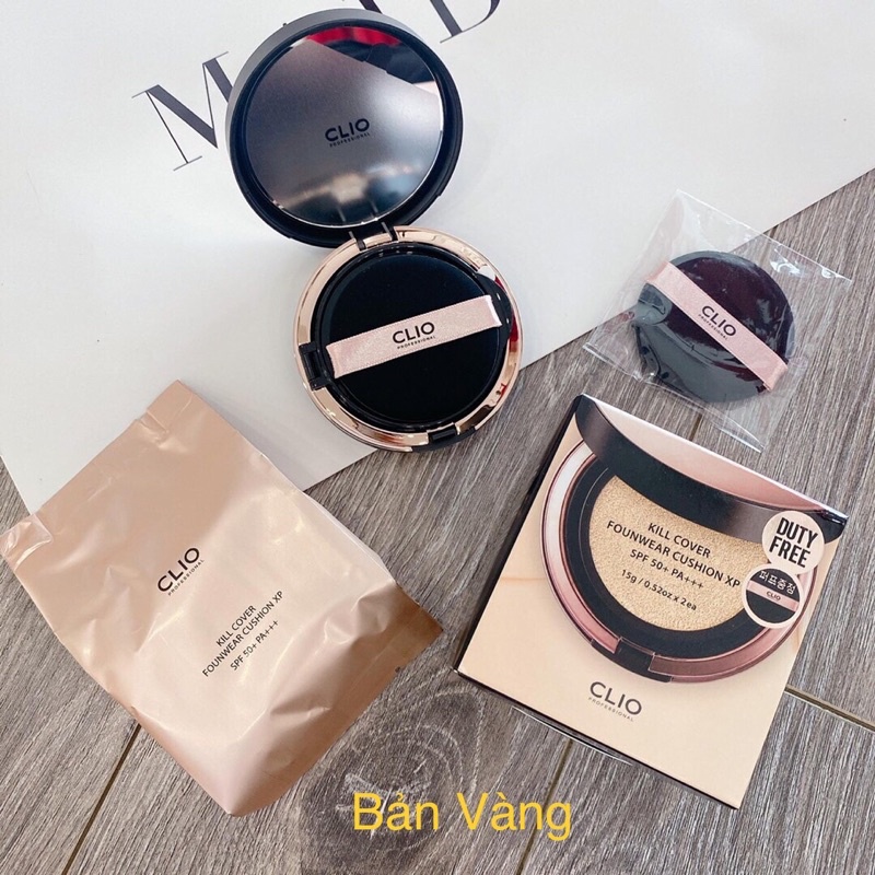 [Auth-Bản limited2020] SET PHẤN NƯỚC CLIO KILL COVER FOUNWEAR CUSHION XP PRIMER SPF 50+ PA+++