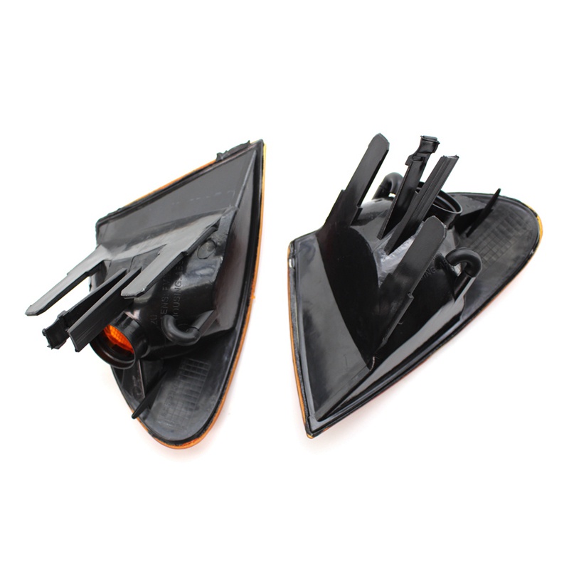 Cặp đèn đánh dấu góc tín hiệu công viên Đèn ống kính cho BMW 3 Dòng E46 1998-2001 Sedan Wagon 63136902765 63136902766