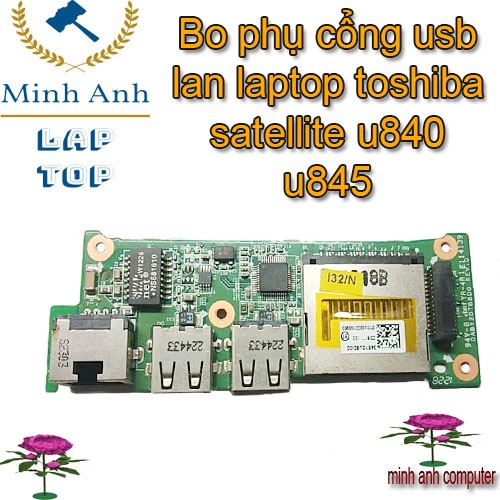 Bo phụ cổng usb lan laptop toshiba satellite u840 u845