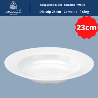 Đĩa súp 23 cm Camellia - Trắng