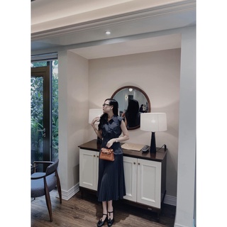 Set Bộ Chân Váy Dập Ly 2 Túi